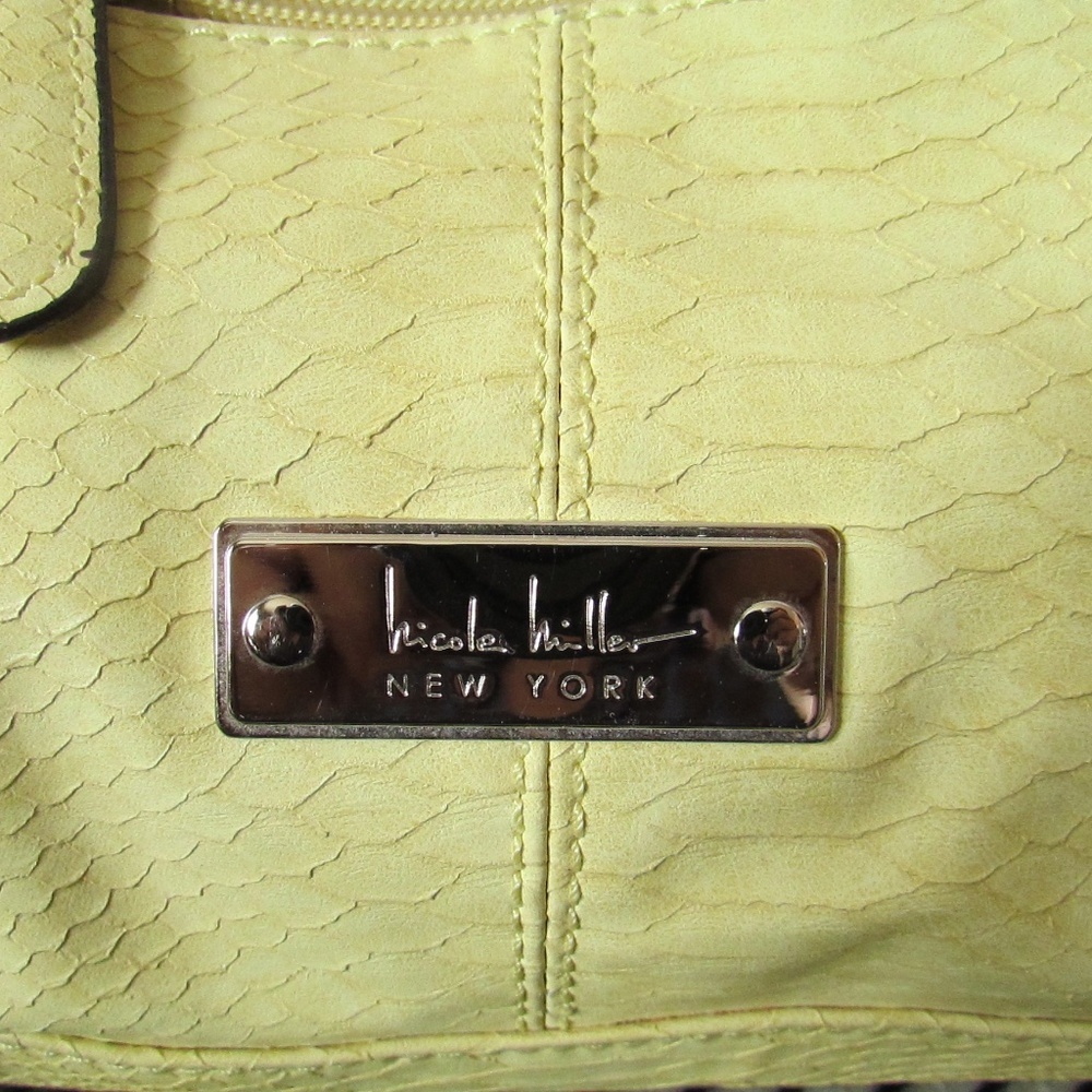 Nicole Miller Chelsea Satchel in "Sunshine Lemon Yellow" - Picture 3 of 11